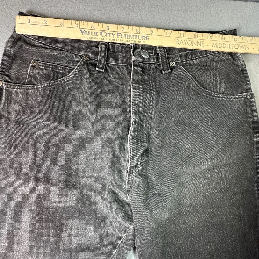 Wrangler Denim Tapered Leg Jeans Vintage Western‎ Workwear 30x30 Faded Black